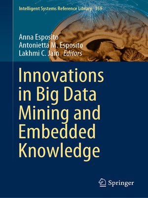 cover image of Innovations in Big Data Mining and Embedded Knowledge